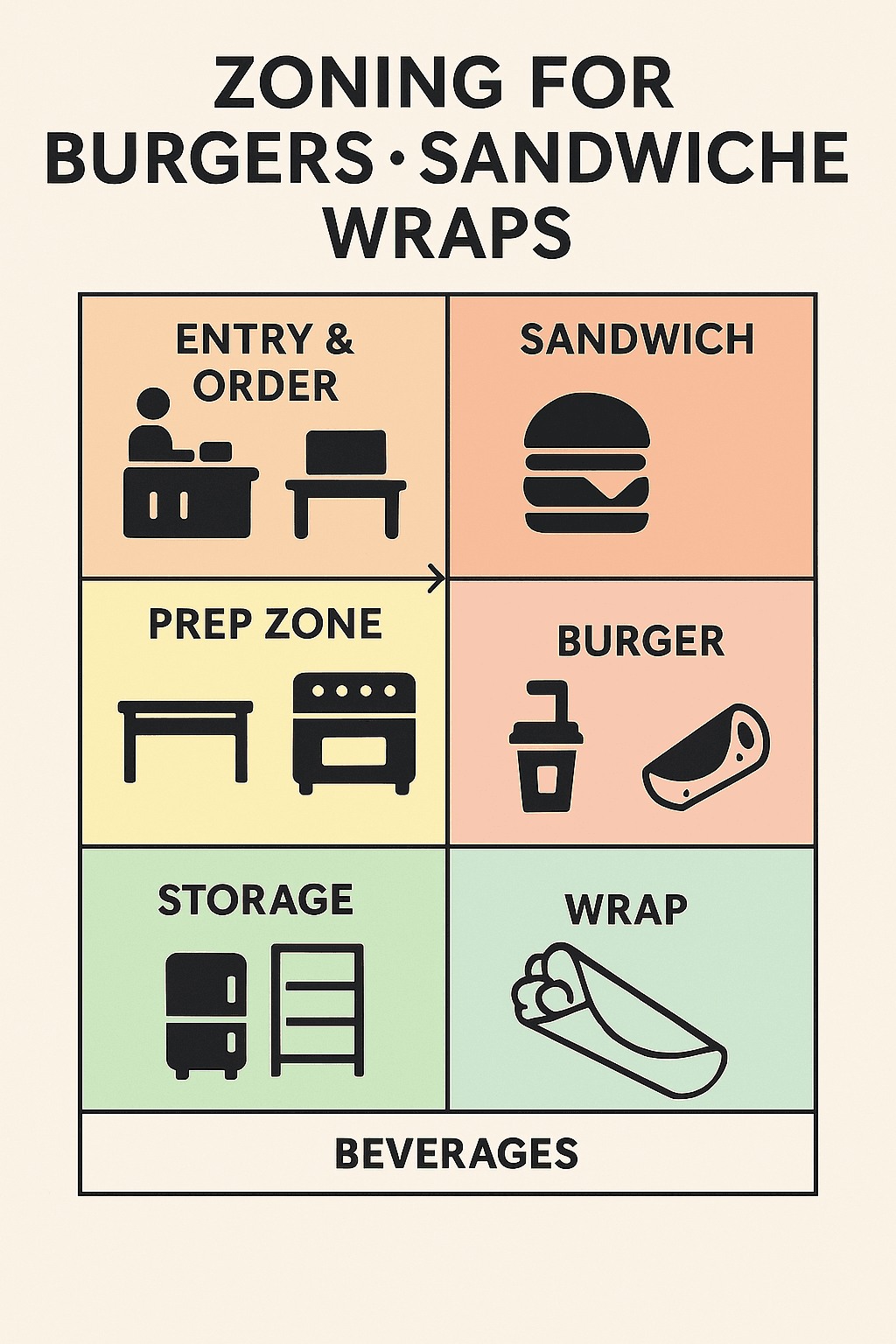 Zoning For Burger Sandwiches
