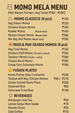 Momos Menu