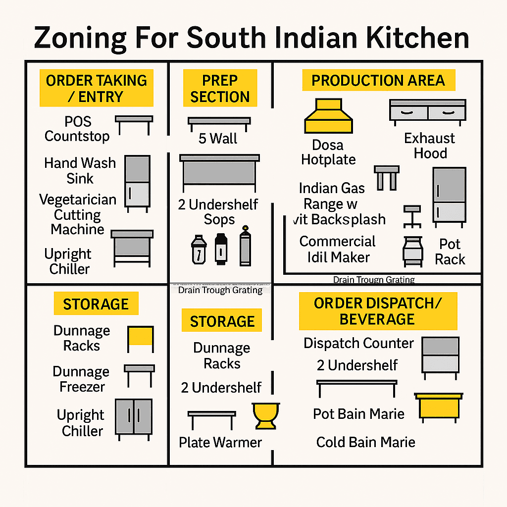 Zoning For South Indian Kitchen