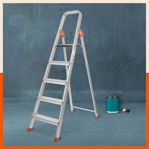 5 Step Foldable Aluminium Ladder