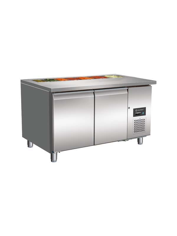 Trufrost Two Door Prep Counter (GN 2100 Coldpan) Ventilated Cooling