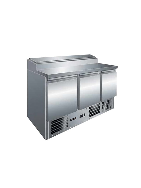 Trufrost 392 Ltr Three Door Prep Counter (PS-300) Static Cooling