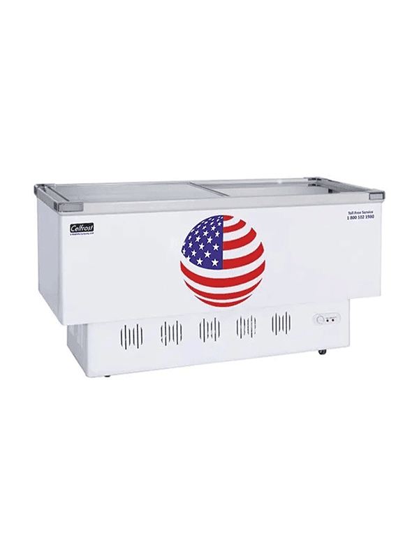 Celfrost 426 Ltr Island Freezer with Two Sliding Glass Lids (IL 450)