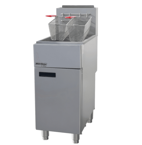 MIDD=Kitchen Single Tank Manual Gas Fryer (40G+)