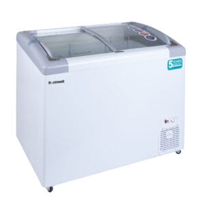 Rockwell Glass Top Deep Freezer 185 L