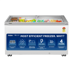 Haier Glass Top Chest Freezer 300 L