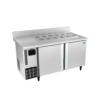 Hoshizaki 418 Ltr Preparation Table Double Row With Backsplash Two Door Under Counter Chiller (RTWH150MS4)
