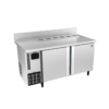 Hoshizaki 318 Ltr Preparation Table Single Row With Backsplash Two Door Under Counter Chiller (RTWH156MS4/LS4)