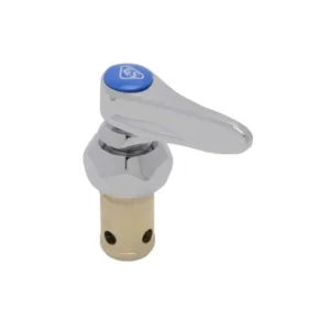 T&S Eterna Cartridge with Spring Check – LTC (Cold), Lever Handle, Screw & Blue Index Button, New-Style (002711-40NS)
