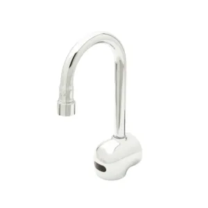 T&S Equip Sensor Faucet – Wall Mount with 6" Gooseneck, AC/DC Control Module & Mixing Tee (5EF-1D-WG)