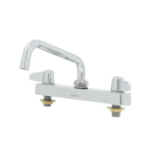 T&S Equip 8" Center-to-Center Deck Mount Workboard Faucet with 6" Swing Nozzle & Lever Handles (5F-8CLX06)