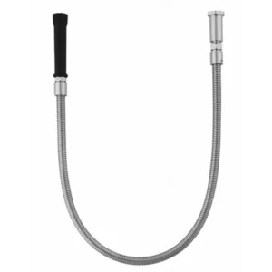 T&S Equip 44" Flexible Stainless Steel Hose with Black Handle (5HSE44)