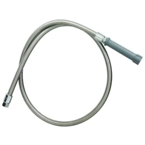 T&S 44" Flexible Stainless Steel Hose with Gray Handle (B-0044-H)