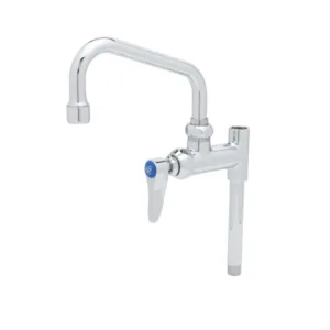 T&S Easy Install Add-On Faucet – 6" Swing Nozzle, Lever Handle & 5" Nipple (B-0155-05)