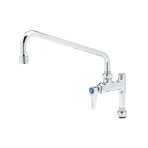 T&S Easy Install Add-On Faucet – 12" Swing Nozzle with Lever Handle (B-0156-EZ)
