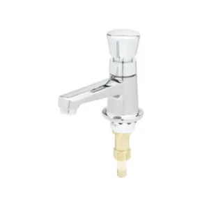 T&S Self-Closing Metering Sill Faucet – Push-Button with 1/2" NPSM Male Inlet Shank & 1/4" NPT Tailpiece (B-0712)