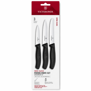 Victorinox Swiss Classic Paring Knife Set, 3 Pieces, 11 cm (6.7113.34)