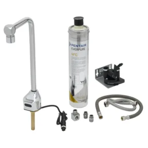 T&S ChekPoint Sensor Glass & Bottle Filler with Water Filtration Kit – 12" Outlet Clearance (EC-1210-12-WFK)