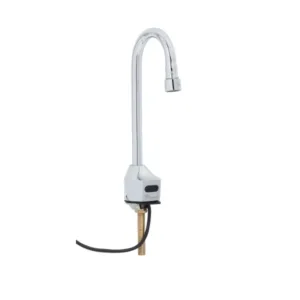 T&S ChekPoint Sensor Faucet – BDE Single Hole Deck Mount with Gooseneck Spout, 0.5 GPM VR Aerator & Low-Flow HydroGenerator (EC-3100-VF05-HG)
