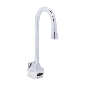 T&S ChekPoint Electronic Faucet – Wall Mount with Gooseneck Spout, AC/DC Control Module & 2.2 GPM VR Aerator (EC-3101)
