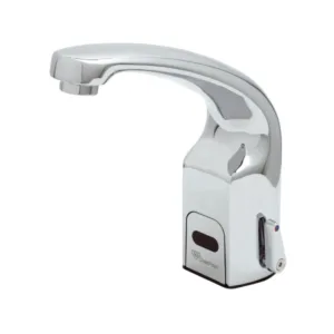 T&S ChekPoint Above-Deck Electronic Faucet – Single Hole Deck Mount with Cast Spout & 2.2 GPM VR Aerator (EC-3132)