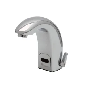 T&S ChekPoint Above-Deck Electronic Faucet – Single Hole Mount with Contemporary Spout & 2.2 GPM VR Aerator (EC-3142)