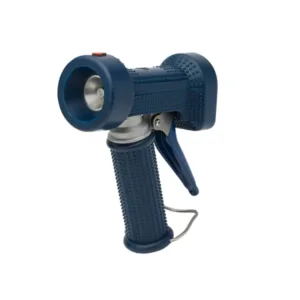 T&S Rear Trigger Water Gun – Stainless Steel with Blue Rubber Cover, 5/16" Orifice & No Coupling (MV-2516-24)